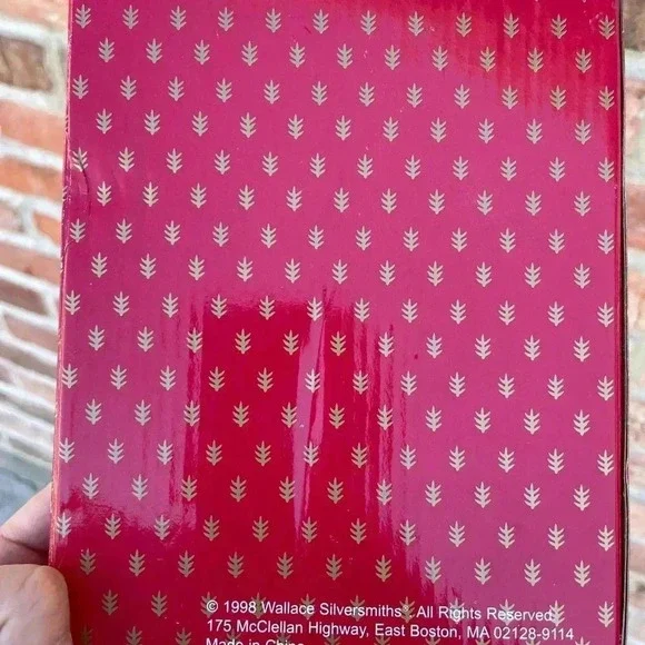 Wallace Silversmith Silver Plate Cheese Set NWT Christmas Holiday Snowman Santa - Picture 5 of 5